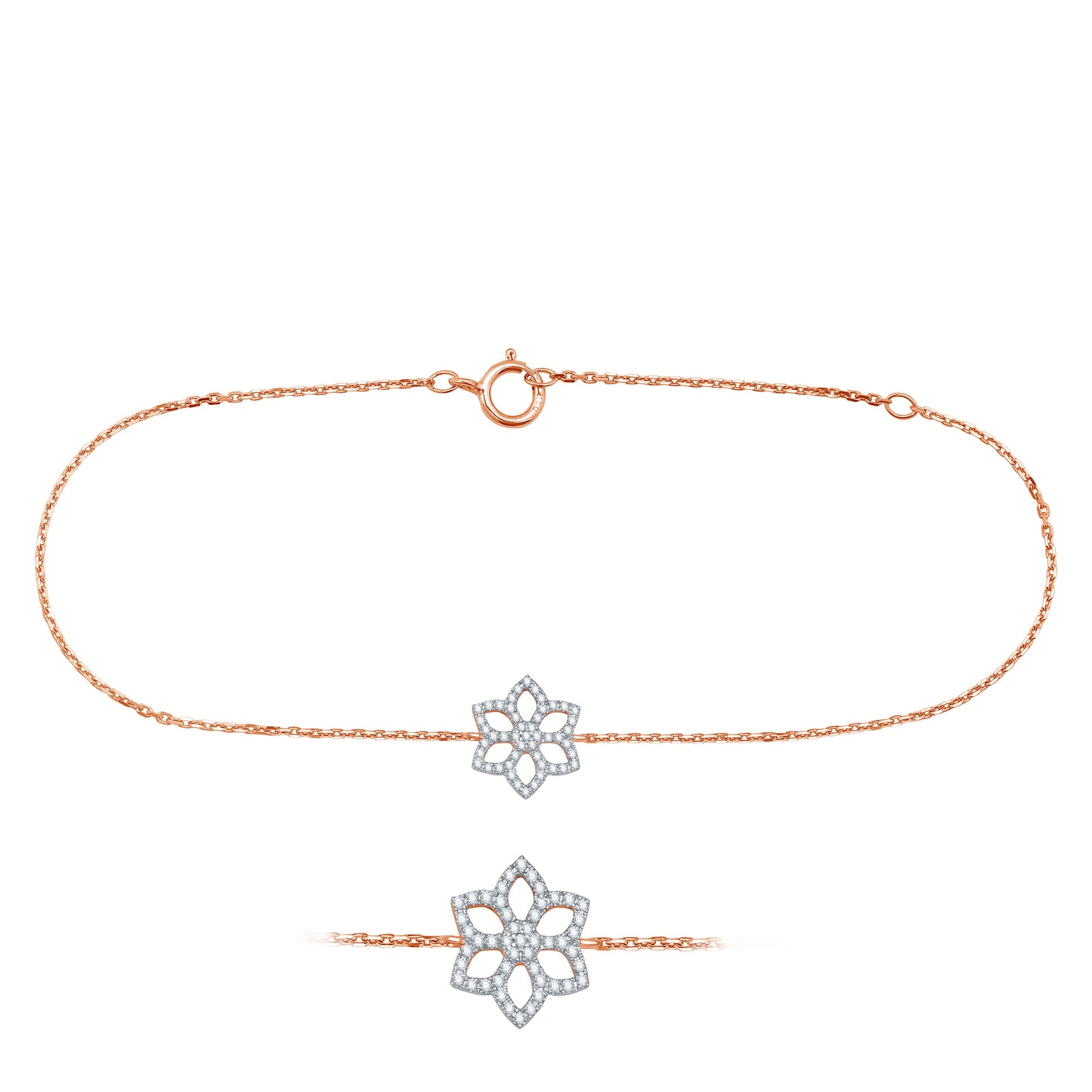 Blooms Flower Diamond Bracelet