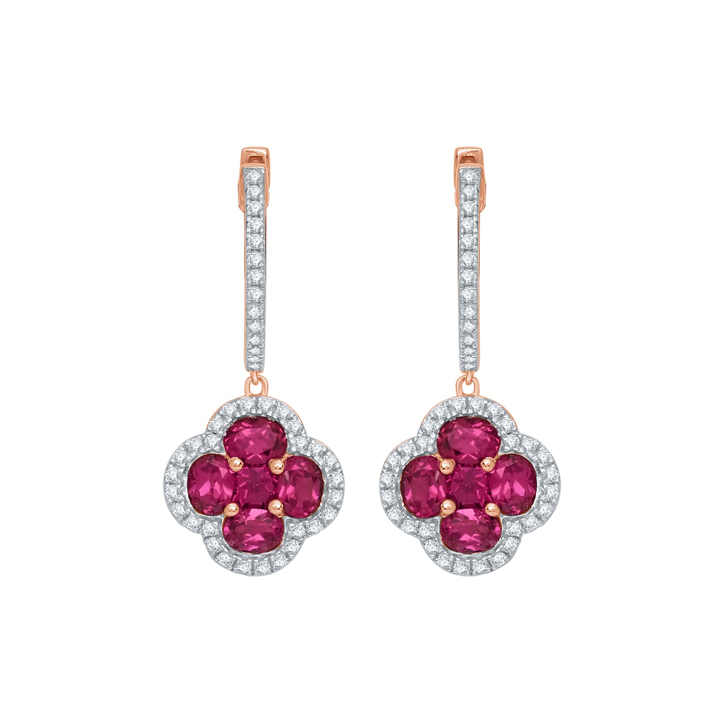 Rose Clover Earrings