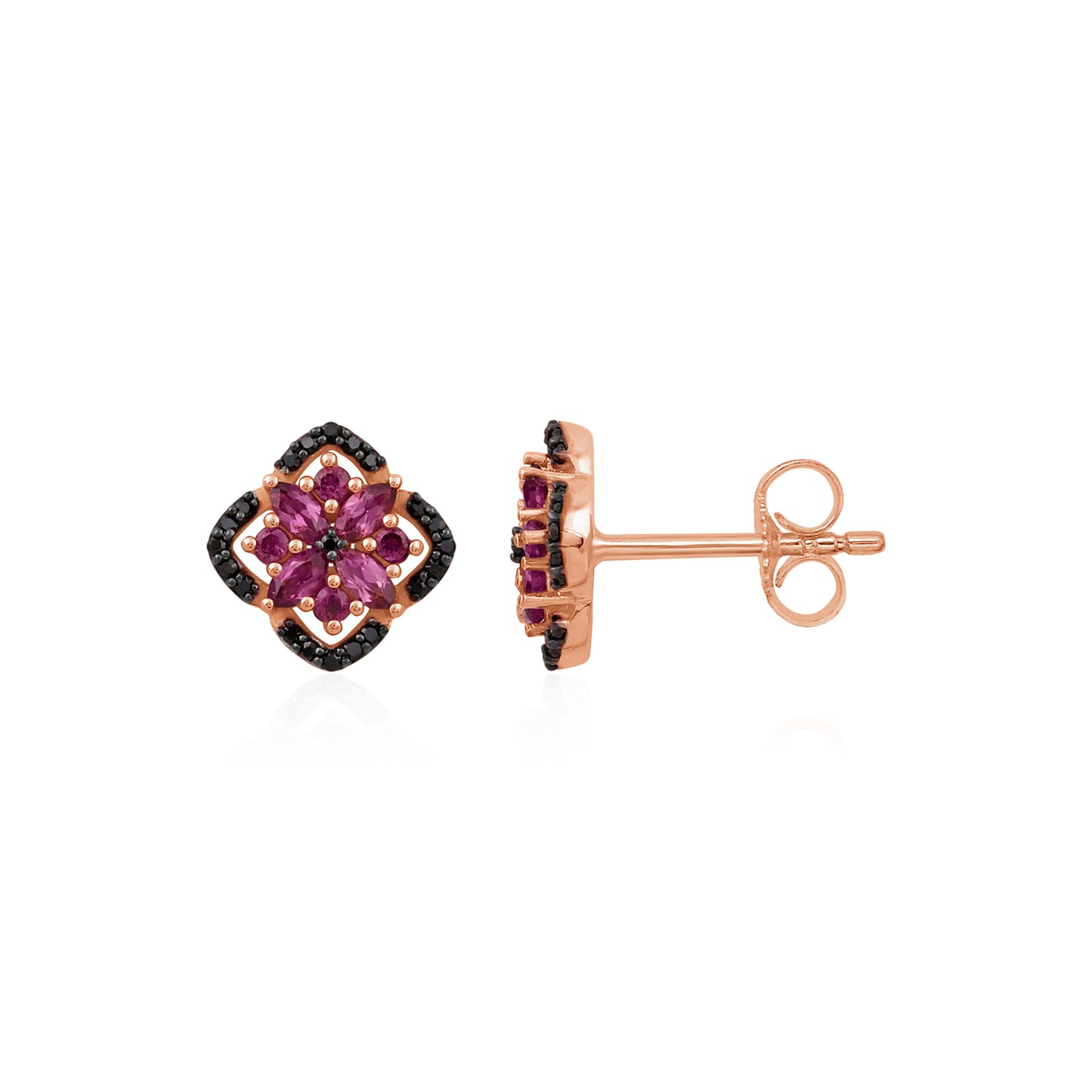 ROSE ECLIPSE - Rose Bloom Diamond Earrings