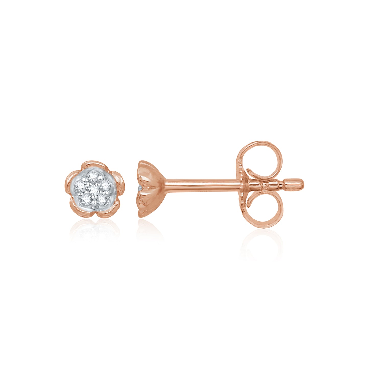 Flower Power Diamond Stud Earrings