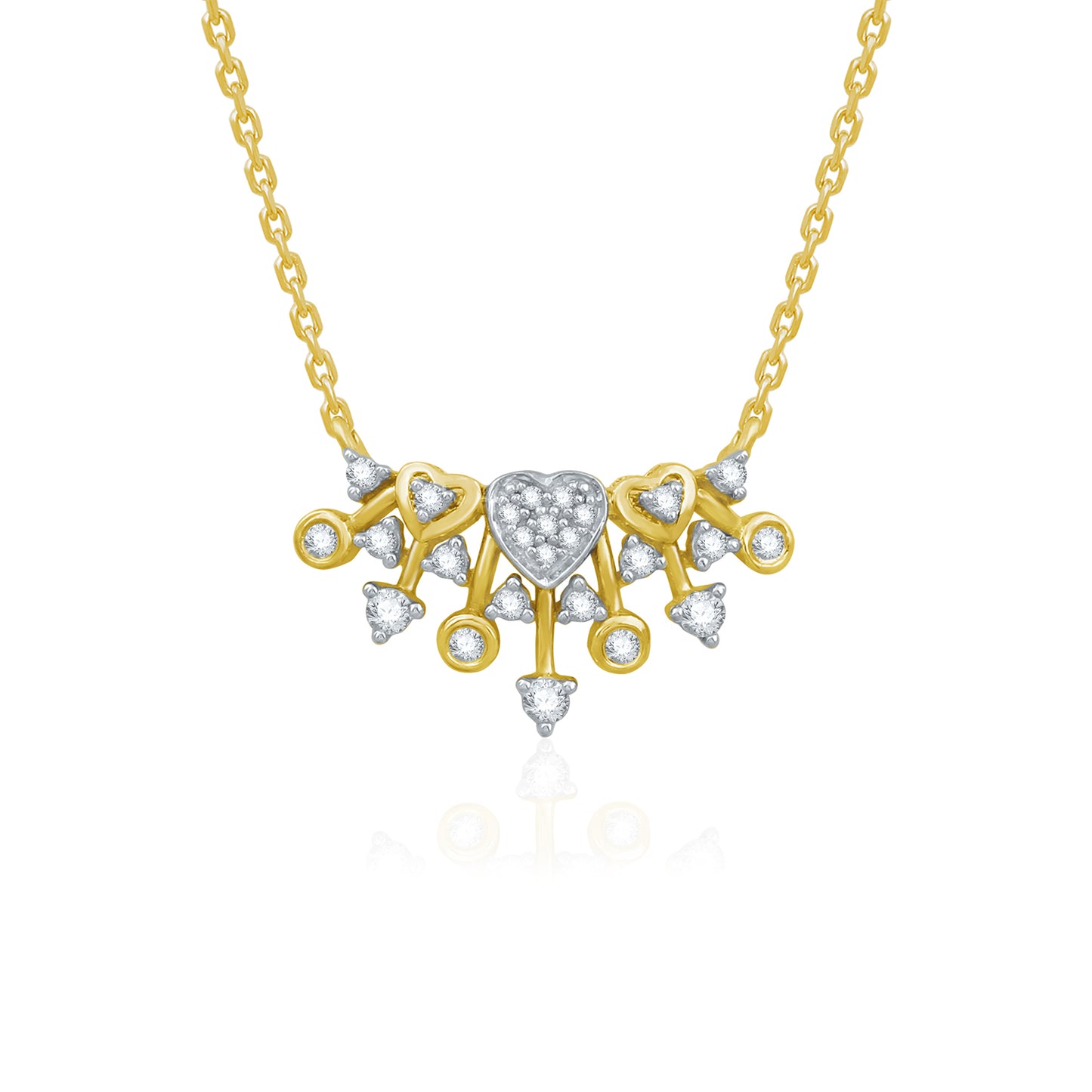 HeartBurst Diamond Necklace