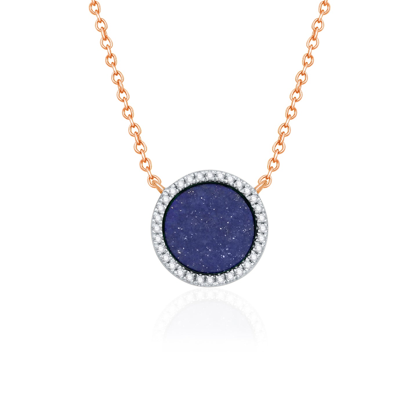 Lapis Diamond Necklace
