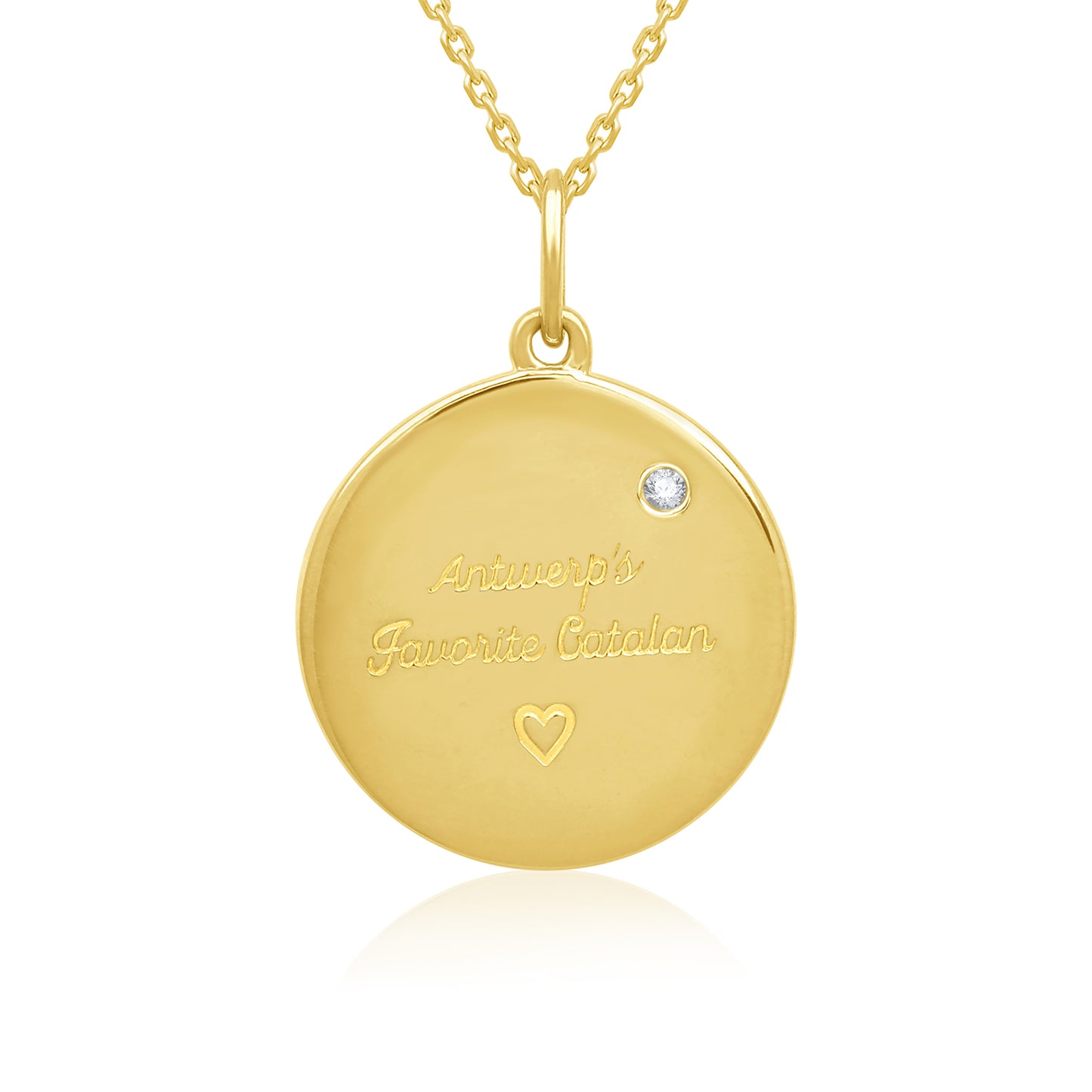 The Perfect Circle Gold Diamond Pendant