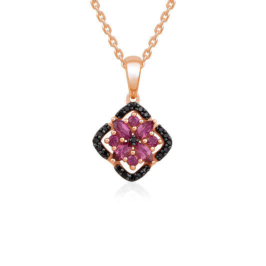 ROSE ECLIPSE - Rose Bloom Diamond Pendant