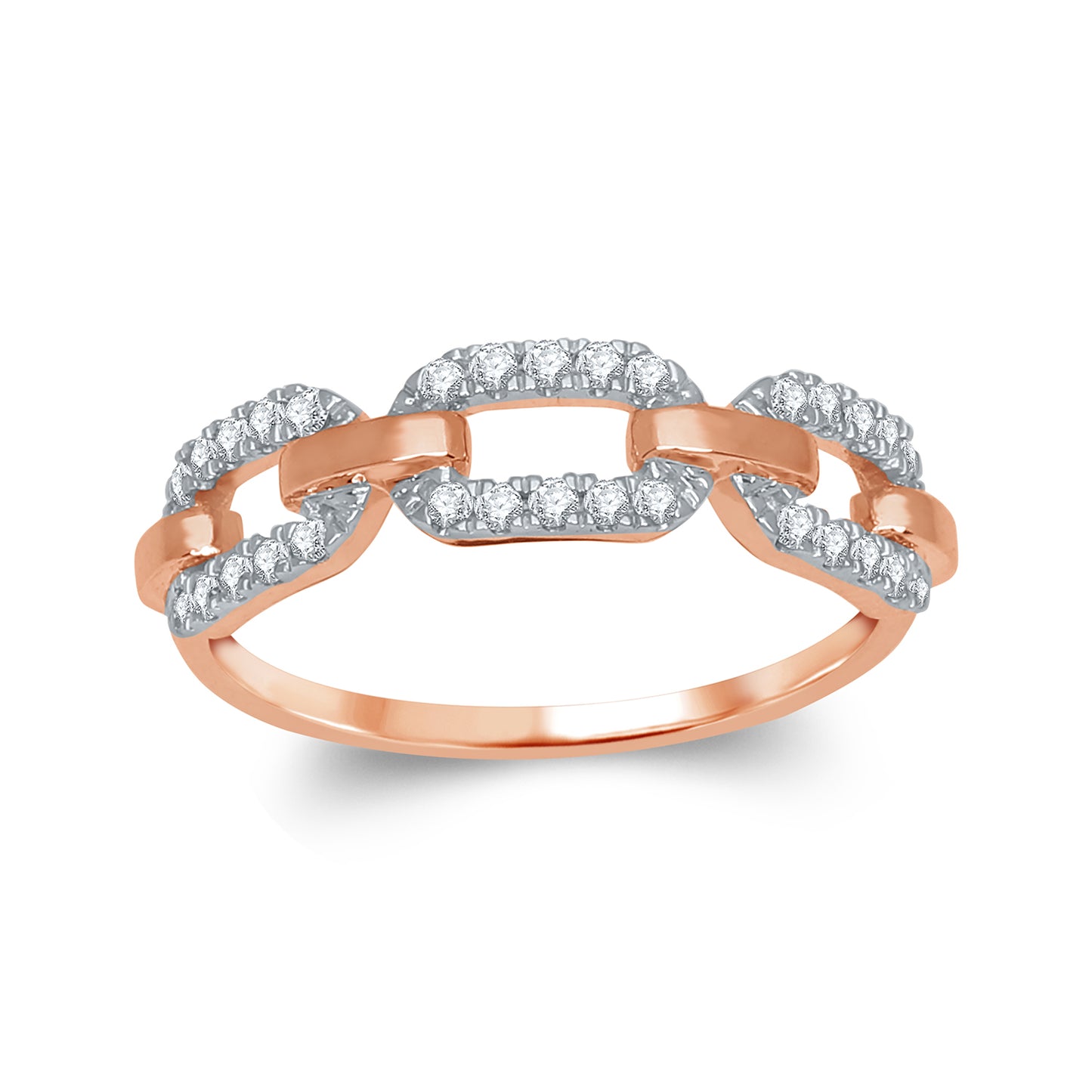 Diamond Paper Clip Ring
