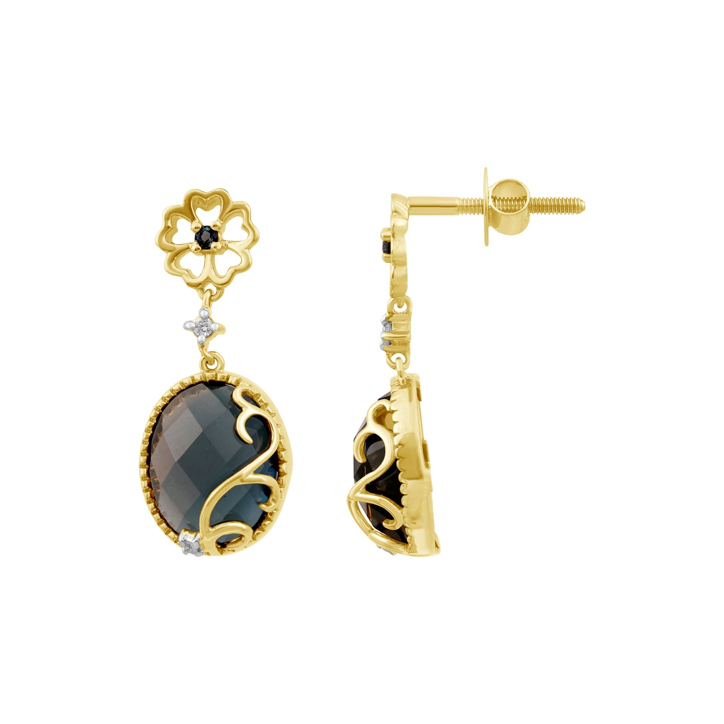 Blue Topaz Earrings