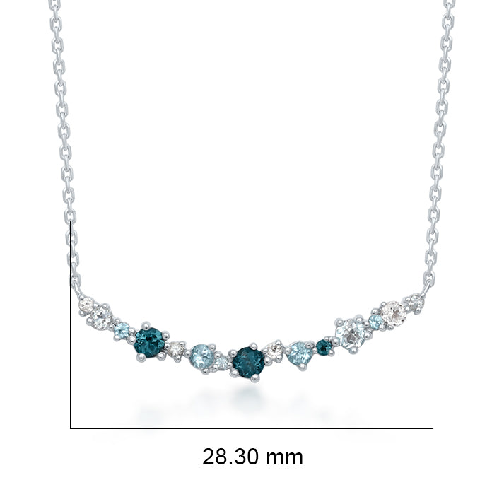 Phoebe Blue Sapphire Necklace