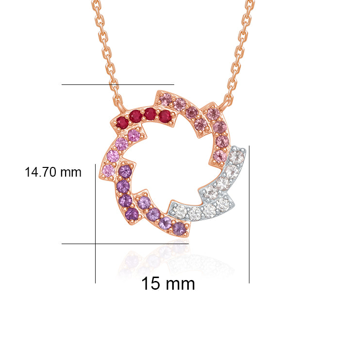Aurora Circle Necklace
