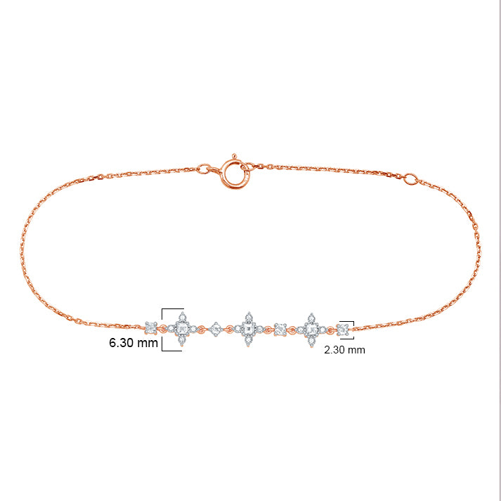 Diamond Lattice Bracelet