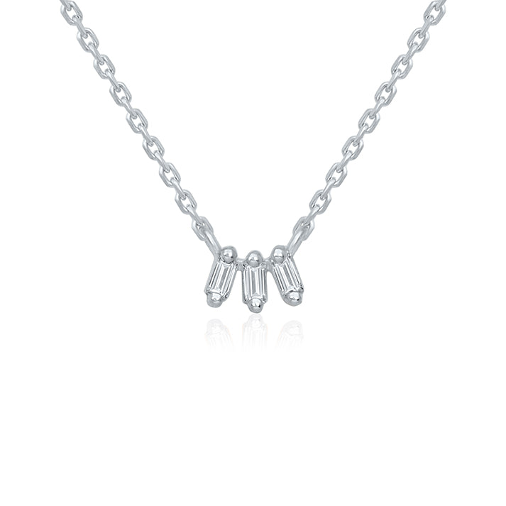 3 Diamond Drops Necklace