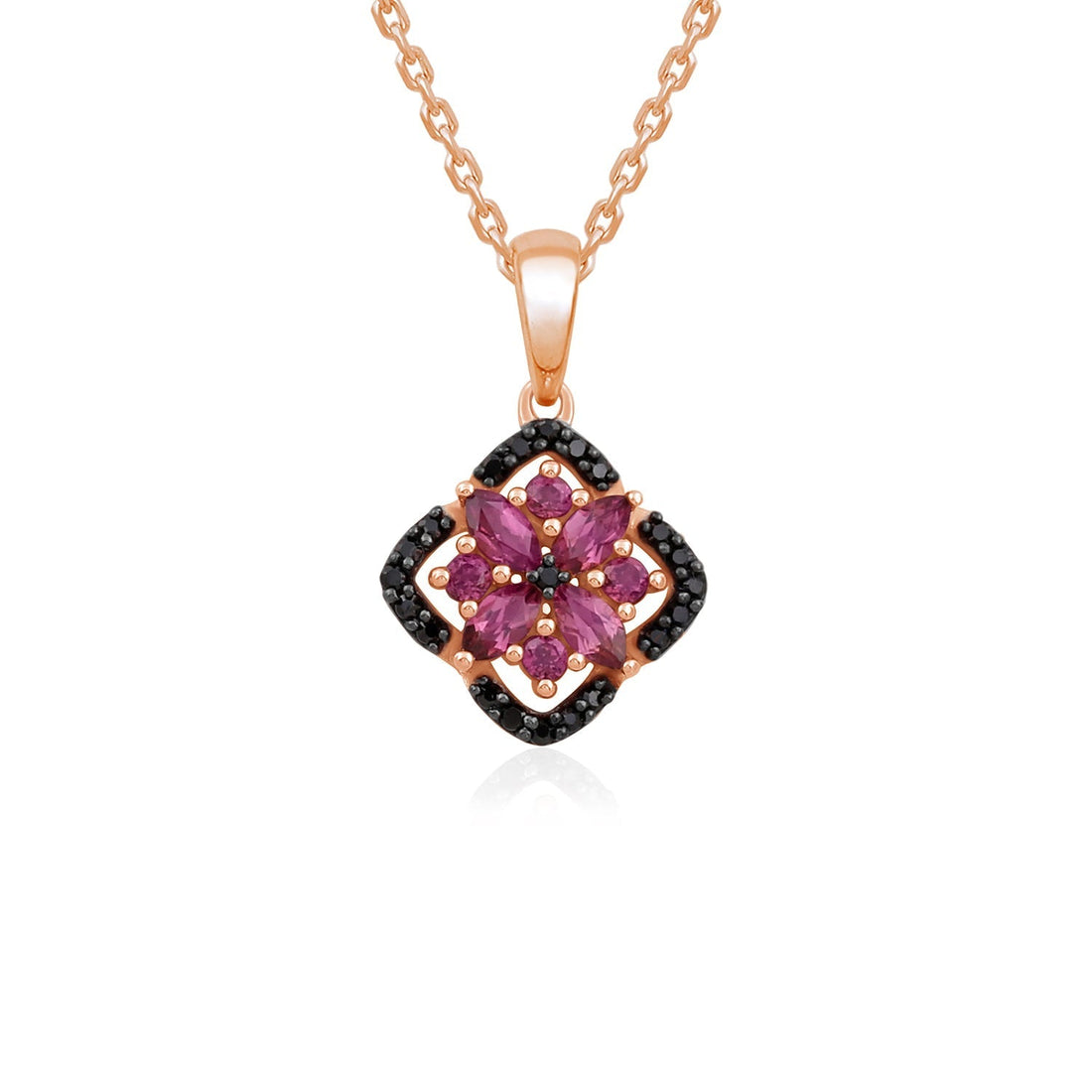 Latest trends in 9KT diamond jewelry necklace 