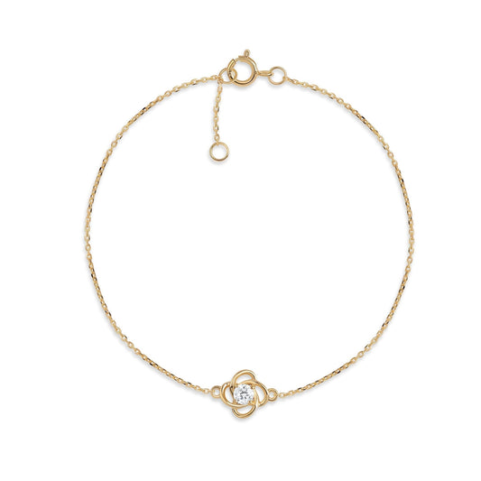 Elegant lab grown diamond bracelet for women crafted in 9kt gold
