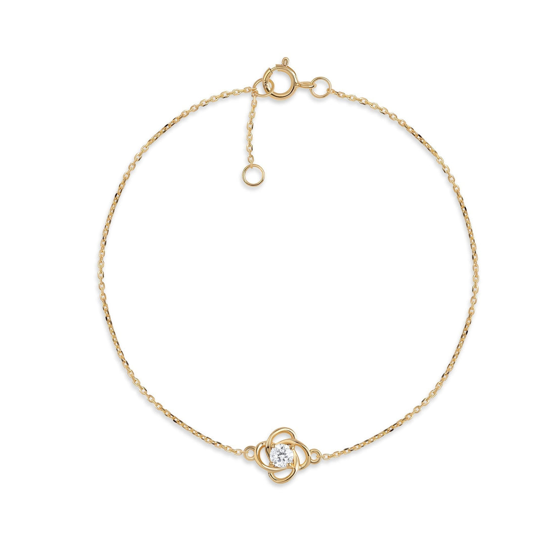 Elegant lab grown diamond bracelet for women crafted in 9kt gold