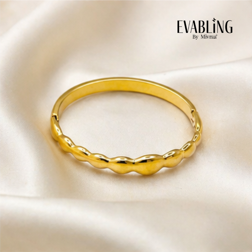 EVABLiNG by Mivraa - Structured Oval Bangle