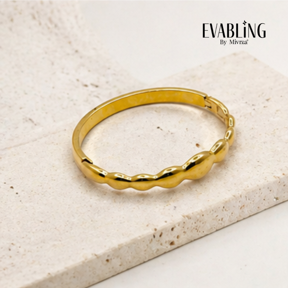 EVABLiNG by Mivraa - Structured Oval Bangle