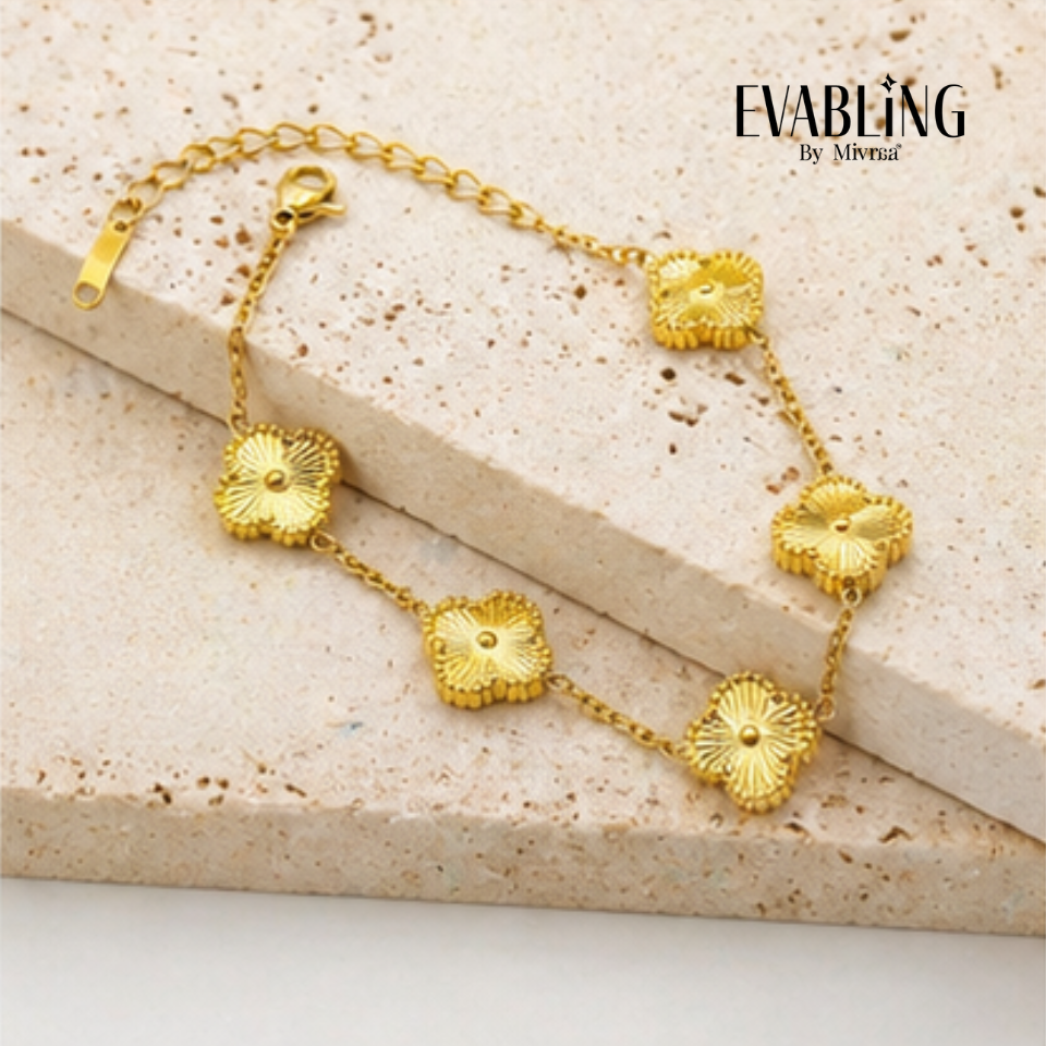 EVABLiNG by Mivraa - Clover Link Chain Bracelet