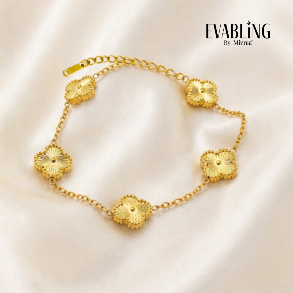 EVABLiNG by Mivraa - Clover Link Chain Bracelet