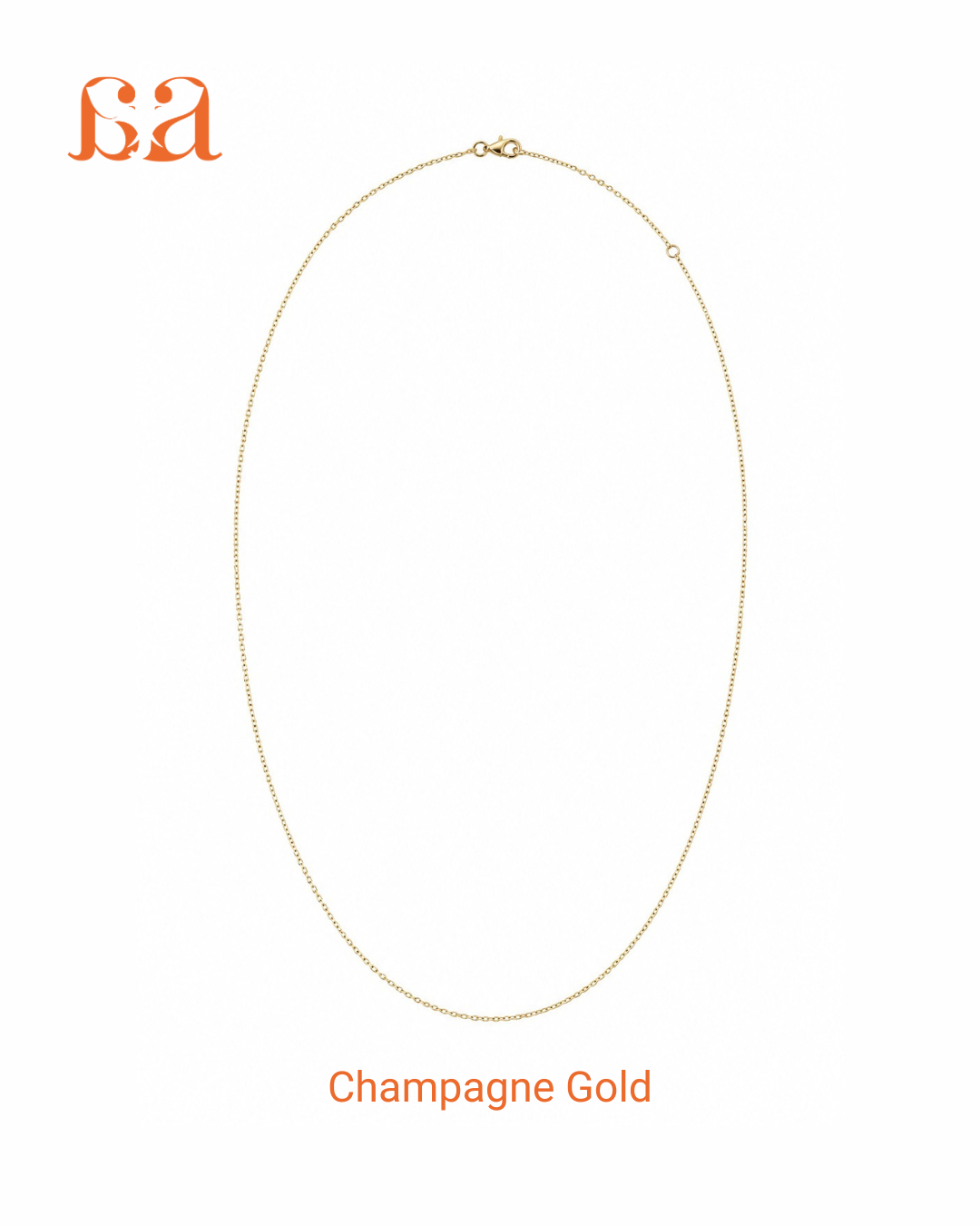Plain 9KT Gold Chain