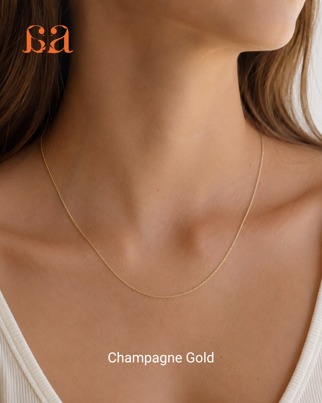 Plain 9KT Gold Chain