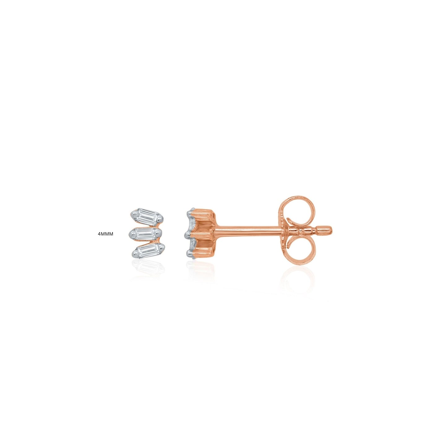Layered Luxe Collection - 3 Diamond Drops Stud Earrings