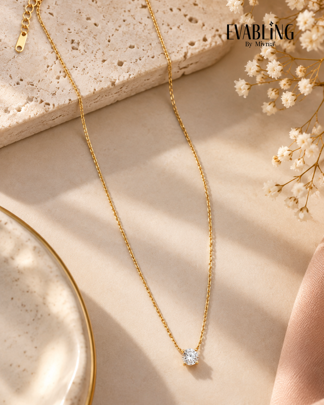 EVABLiNG by Mivraa - Solitaire Necklace