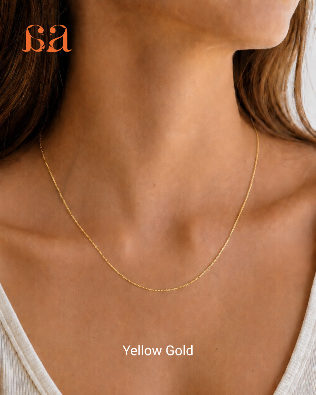 Plain 9KT Gold Chain