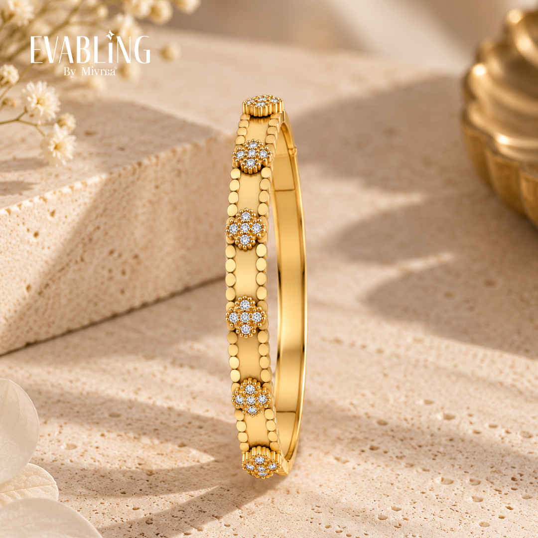EVABLiNG by Mivraa - Flower Diamond Bracelet