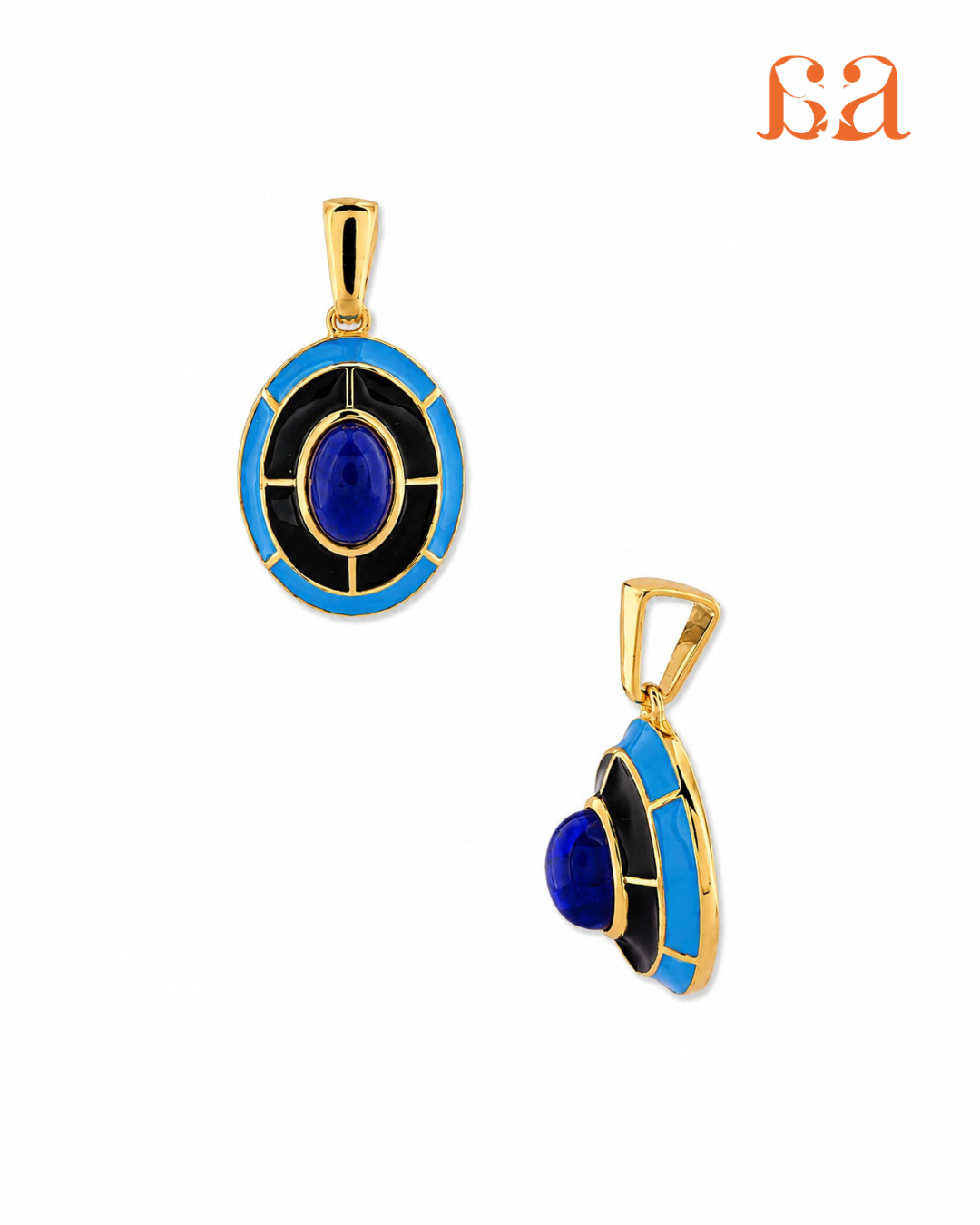 Atelier Collection - Blue Enamel Pendant