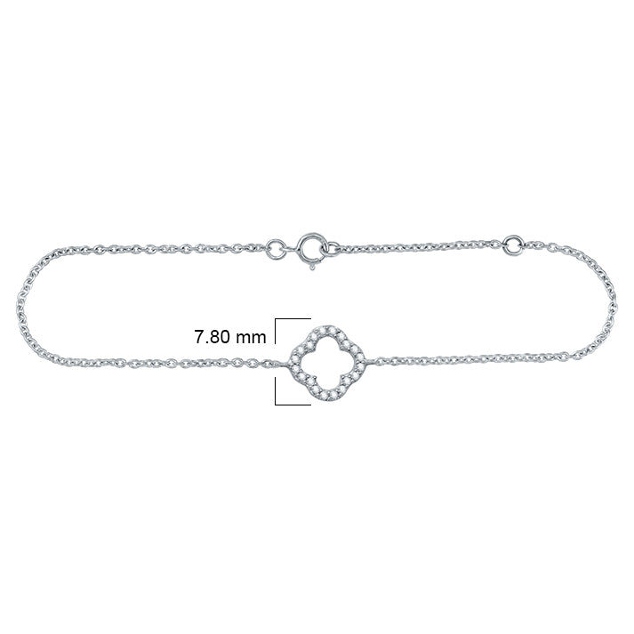 Lucky Clover Diamond Bracelet