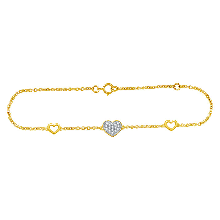 Line of Hearts Diamond Bracelet