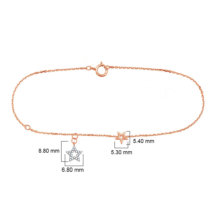Star Drop Diamond Bracelet