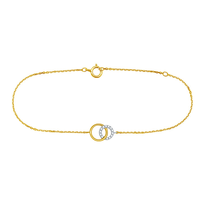 Intertwined Circles Diamond Bracelet
