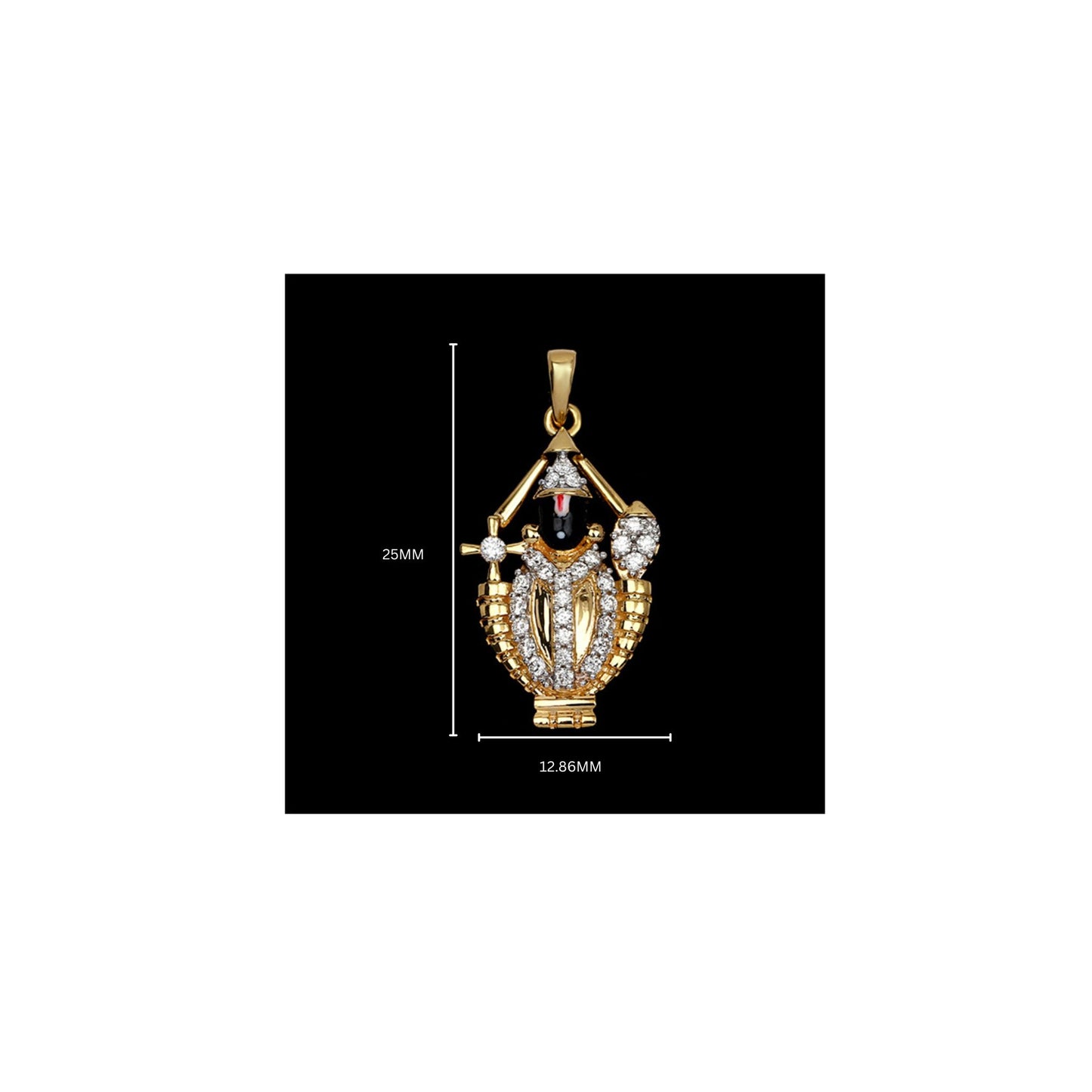 Divine God Collection - Balaji Diamond Pendant