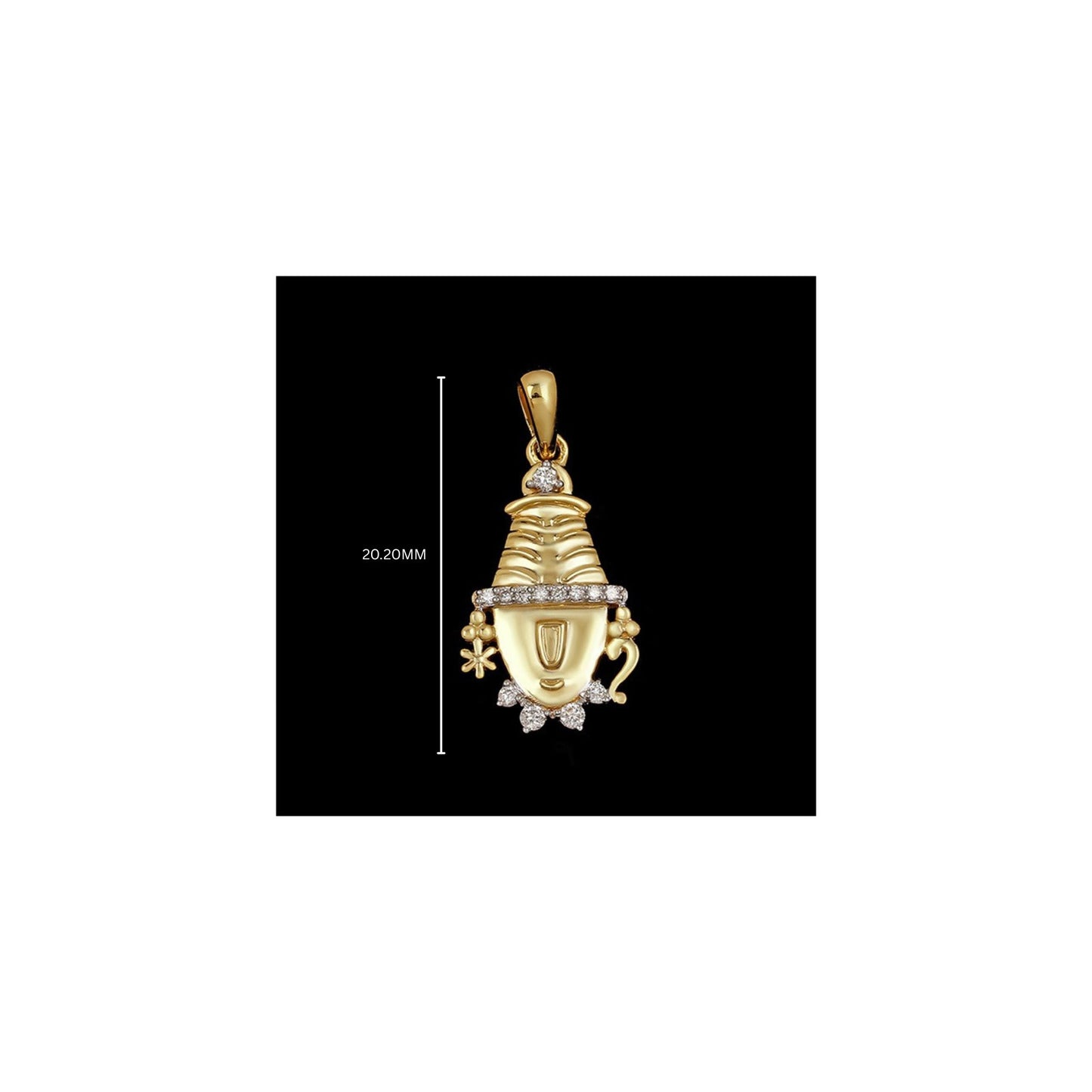 Divine God collection - Balaji Gold Pendant