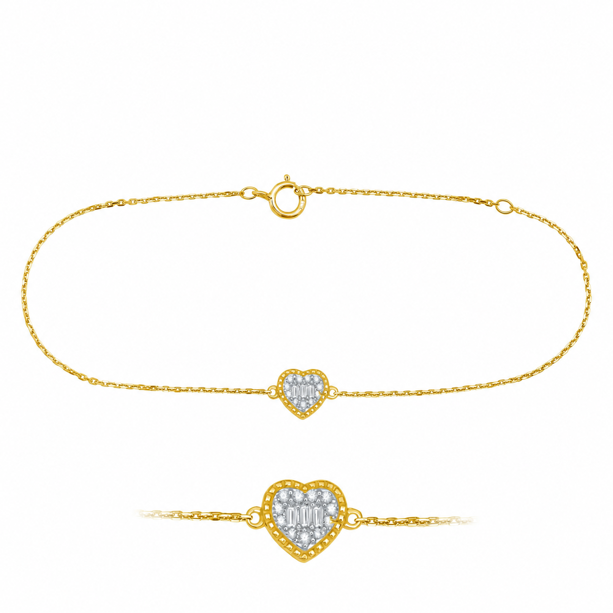 Diamond Heart Bracelet