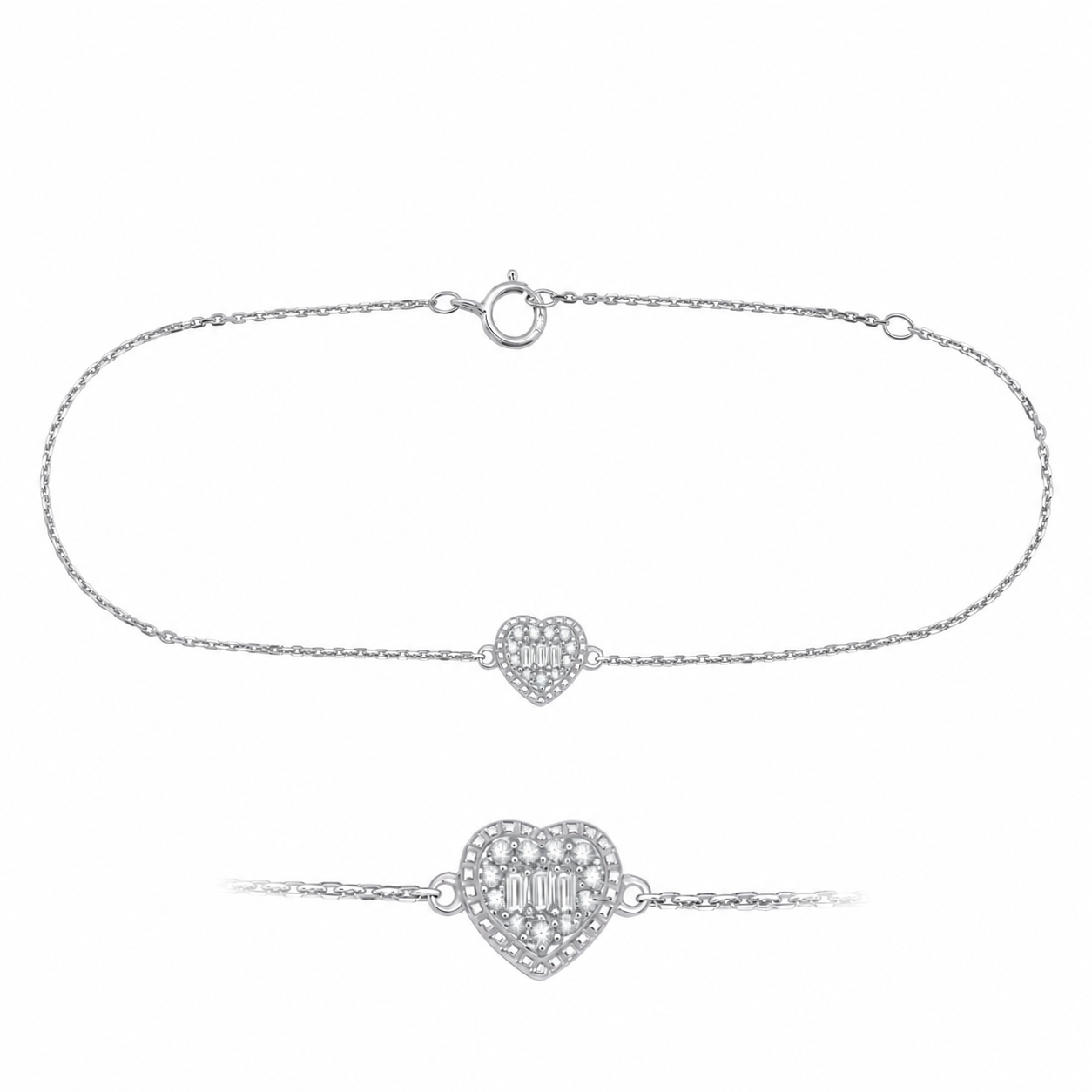 Diamond Heart Bracelet