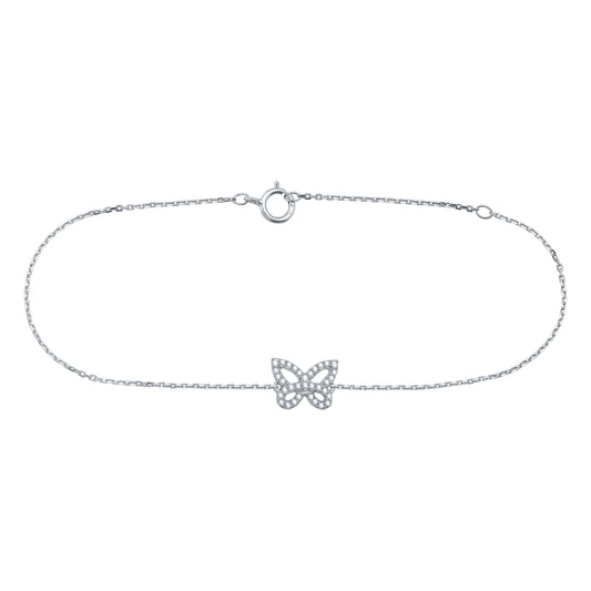 Shine Like A Butterfly Diamond Bracelet