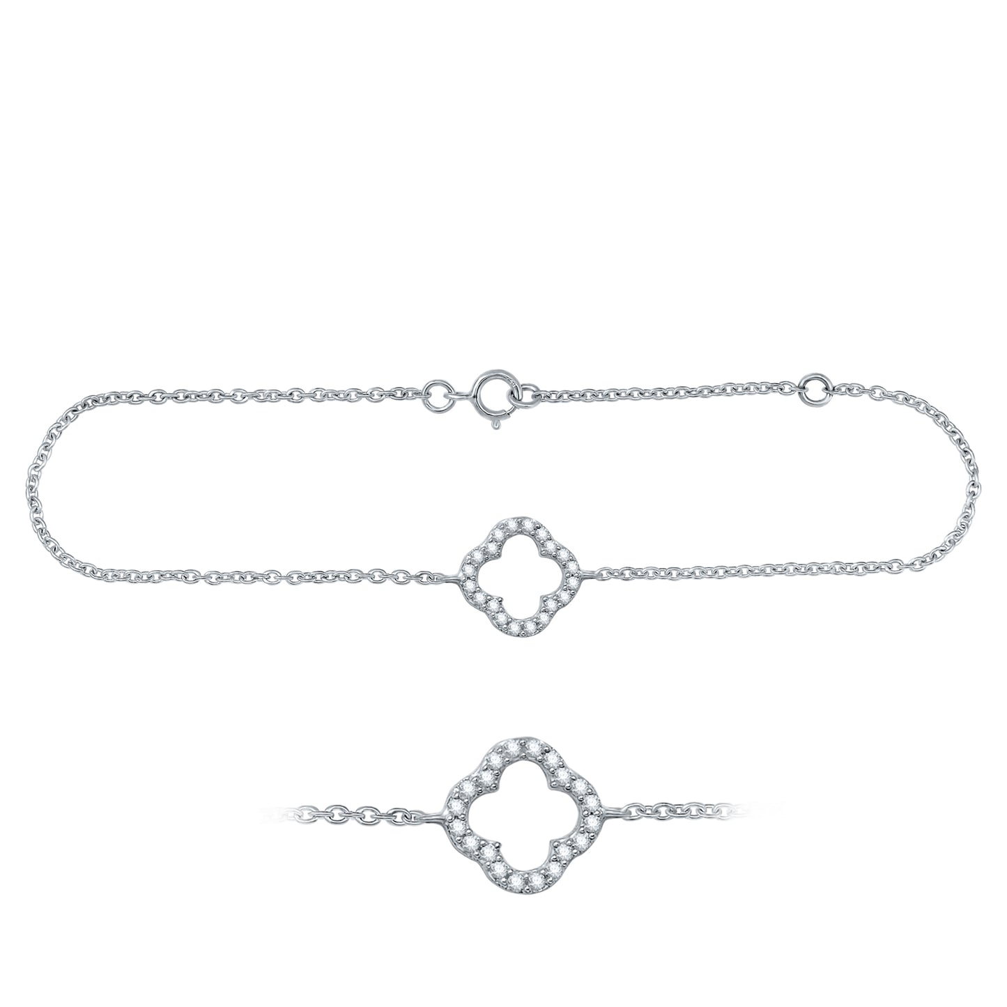 Lucky Clover Diamond Bracelet