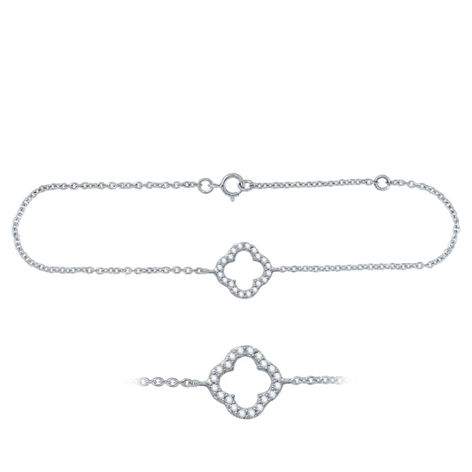 Lucky Clover Diamond Bracelet