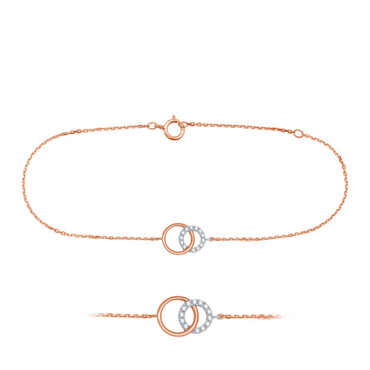 Intertwined Circles Diamond Bracelet