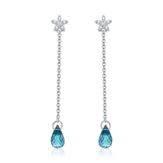 Mini Mivraa Collection - Stars Topaz Danglers