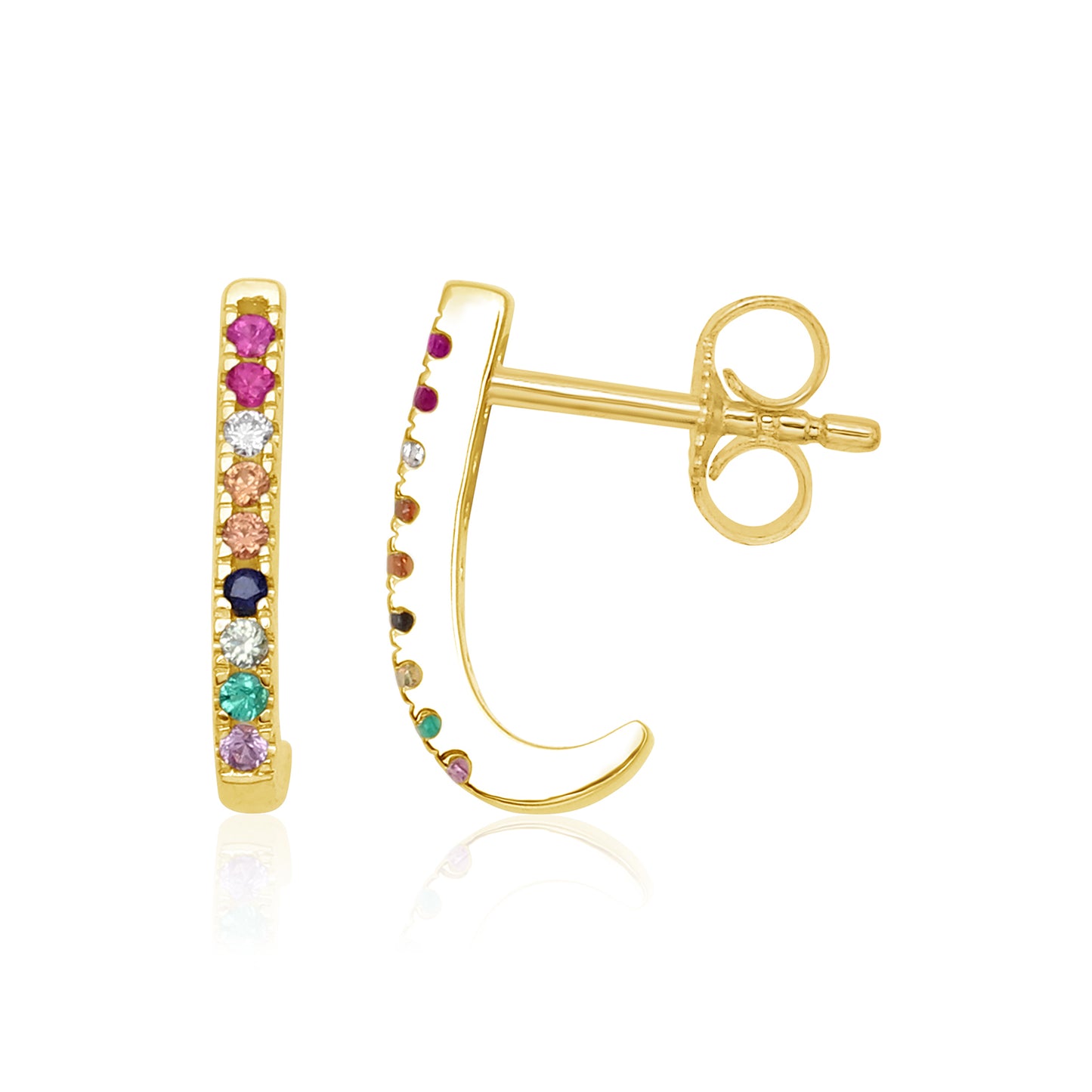 Multicolour Sailboat Stud Earrings