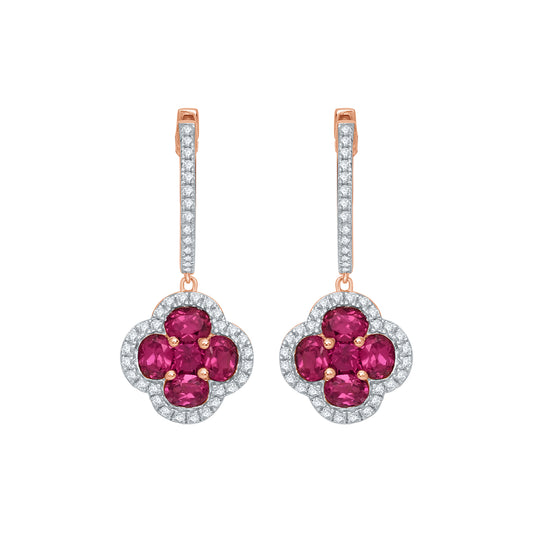 Rose Clover Earrings