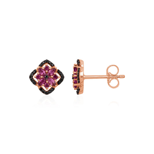 ROSE ECLIPSE - Rose Bloom Diamond Earrings