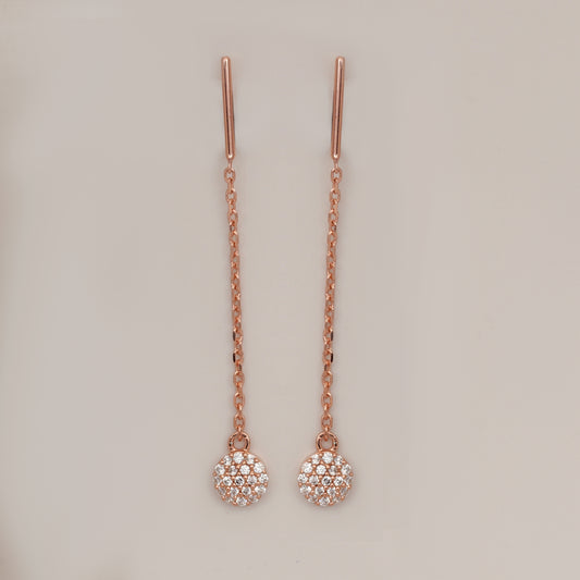 MINI MIVRAA -Sui Daga Round Diamond Earrings