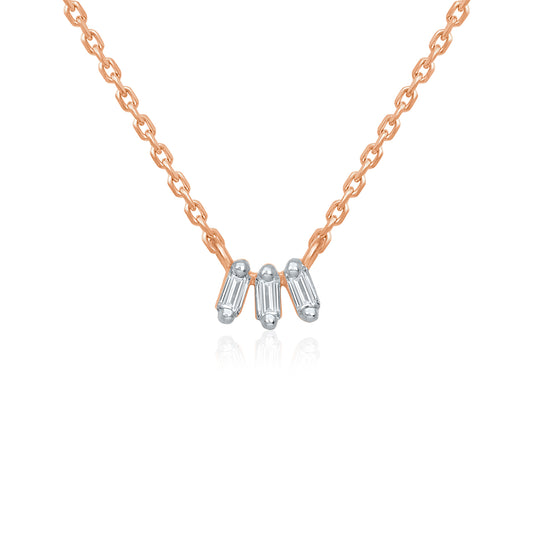 3 Diamond Drops Necklace