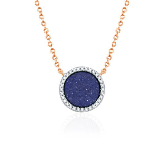 Lapis Diamond Necklace
