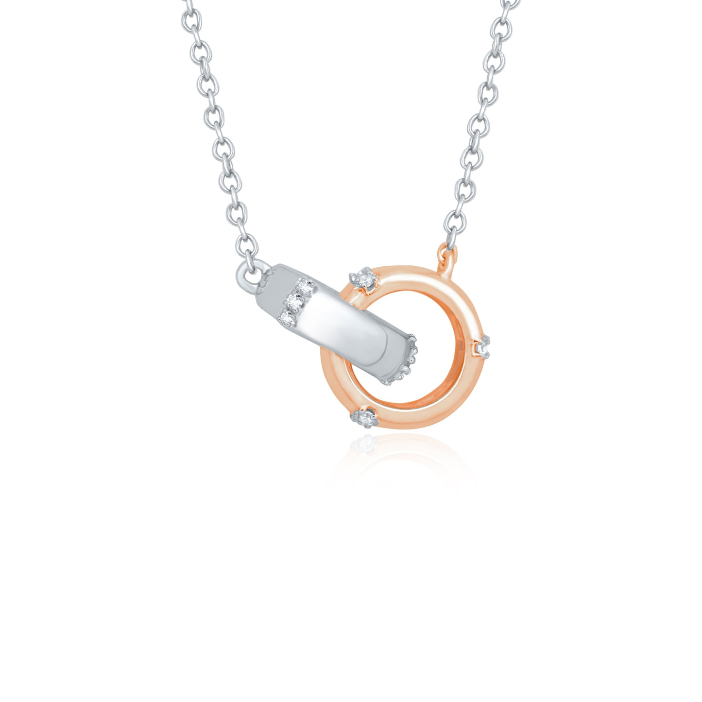 Intertwined Circles Diamond Necklace