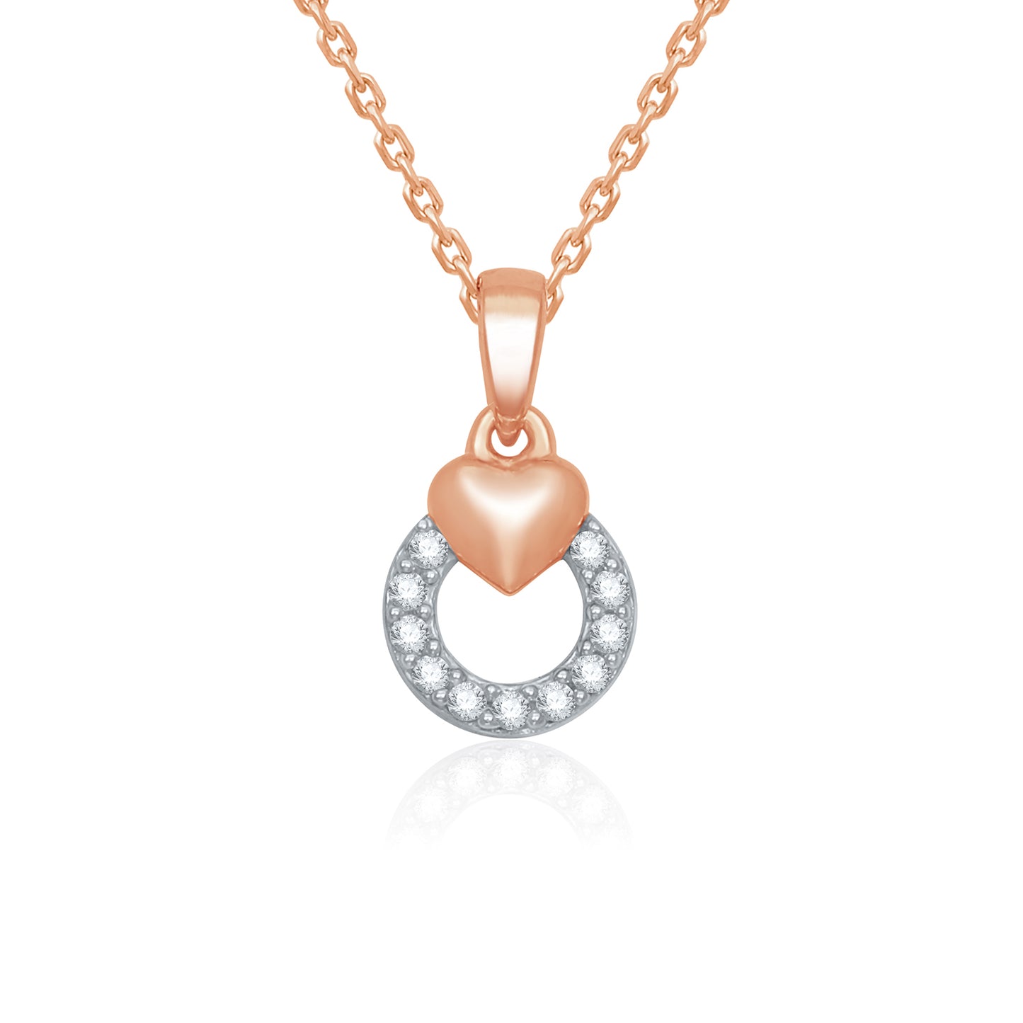 Heart Lock Diamond Pendant