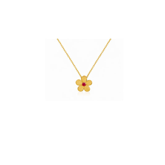 Mini Mivraa - Pink Flower Petals Pals Necklace